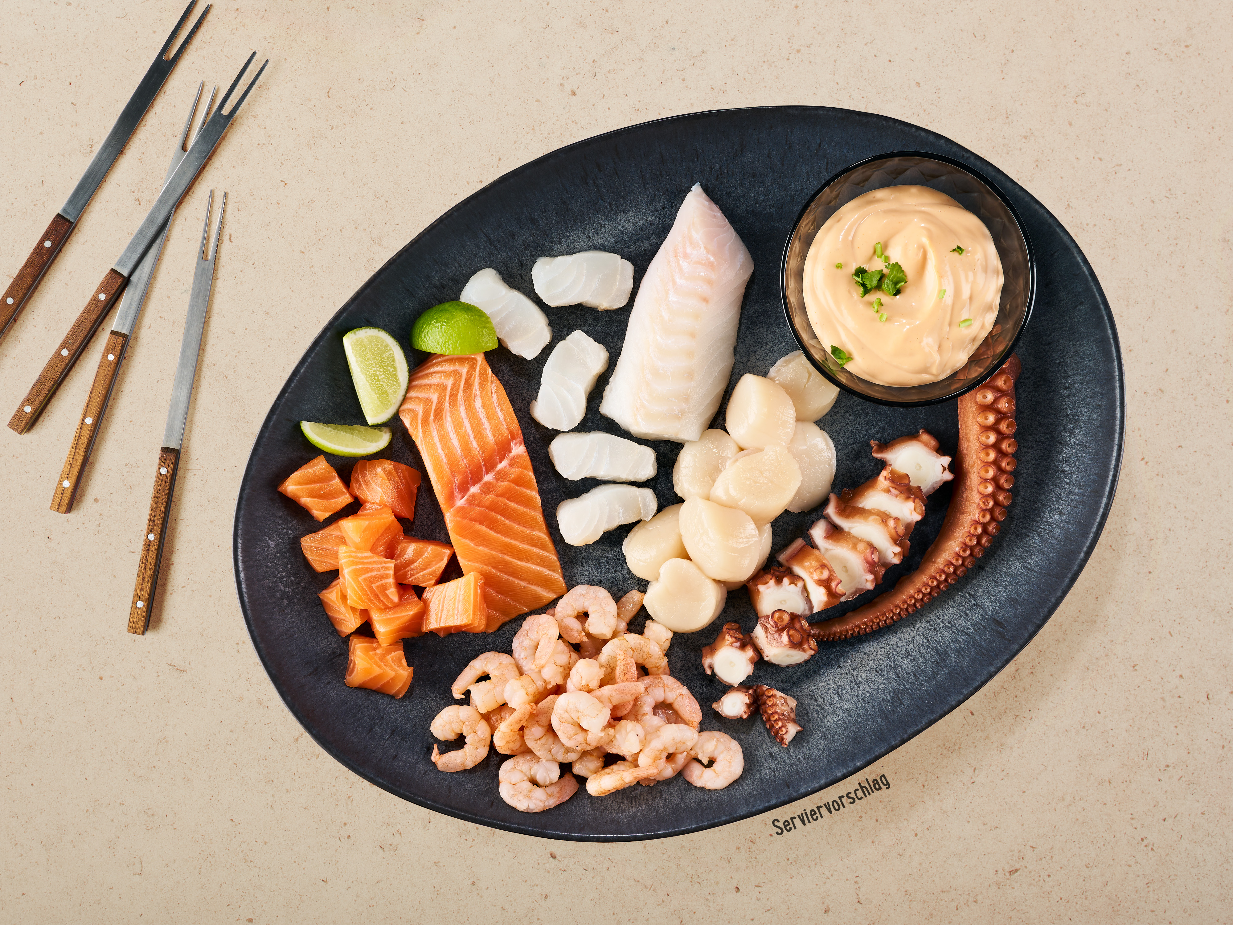 Seafood-Mix »Raclette und Fondue«