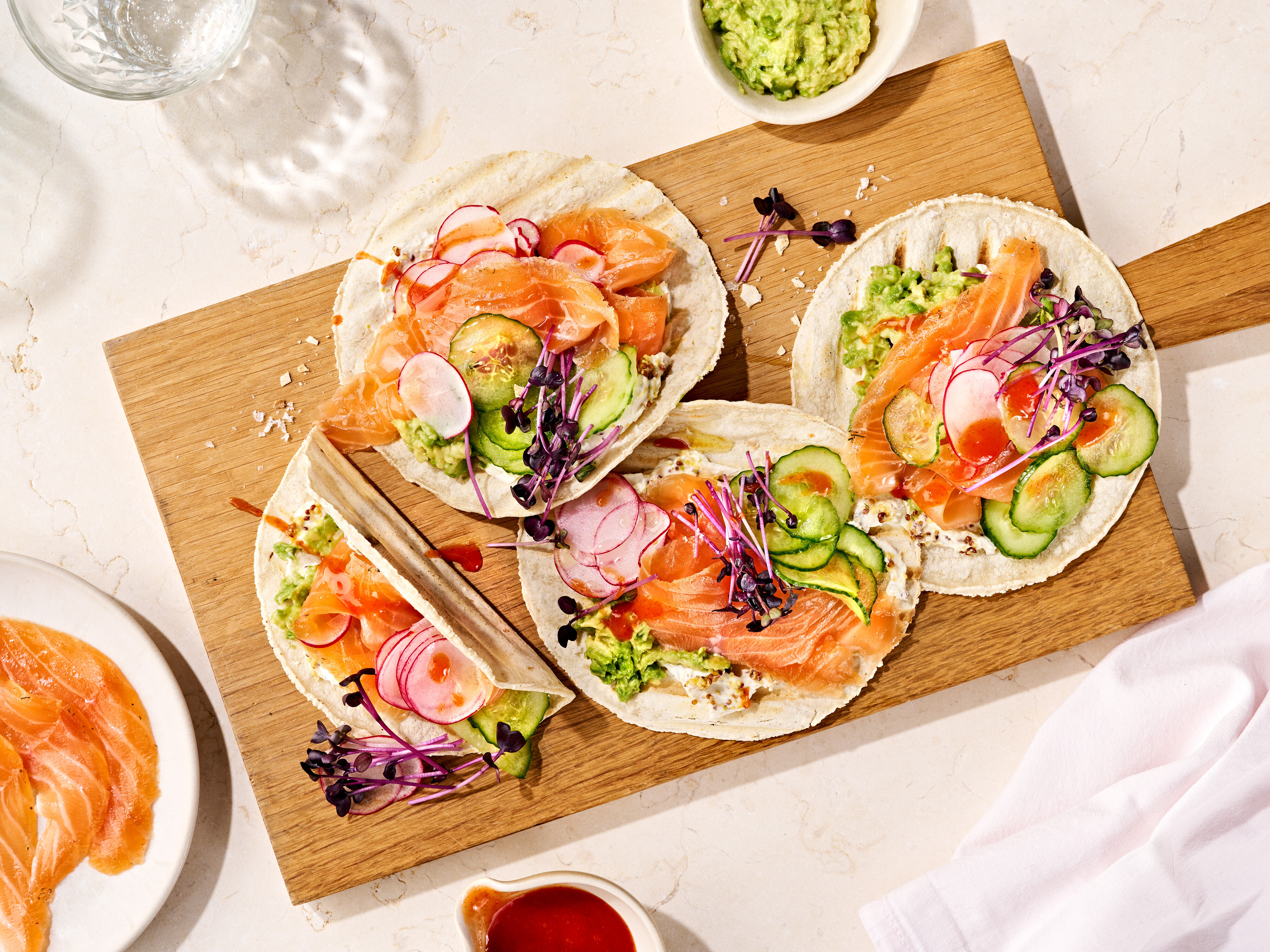 Tacos mit Graved Lachs