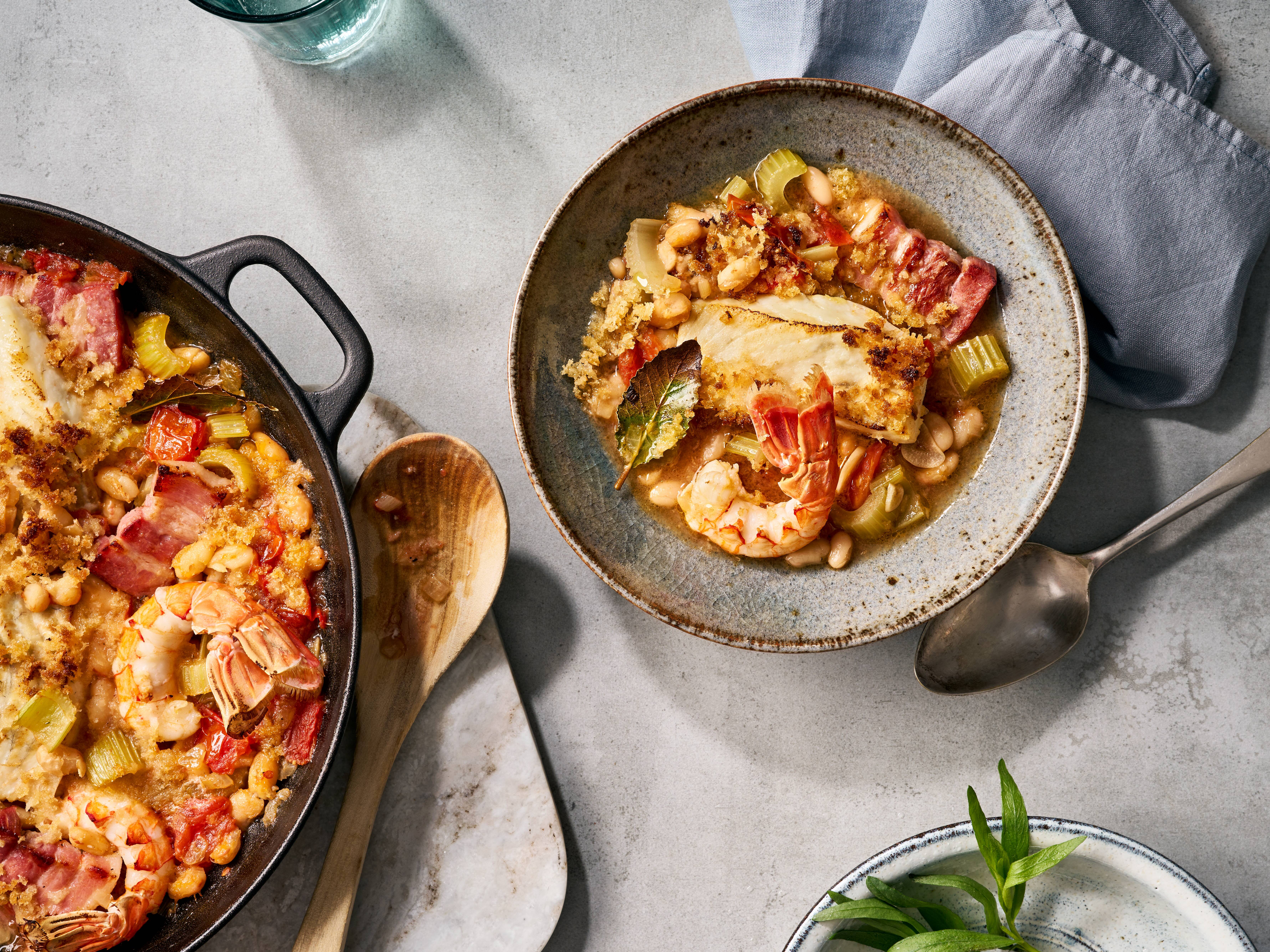 Cassoulet mit Kaisergranat Cassoulet mit Kaisergranat