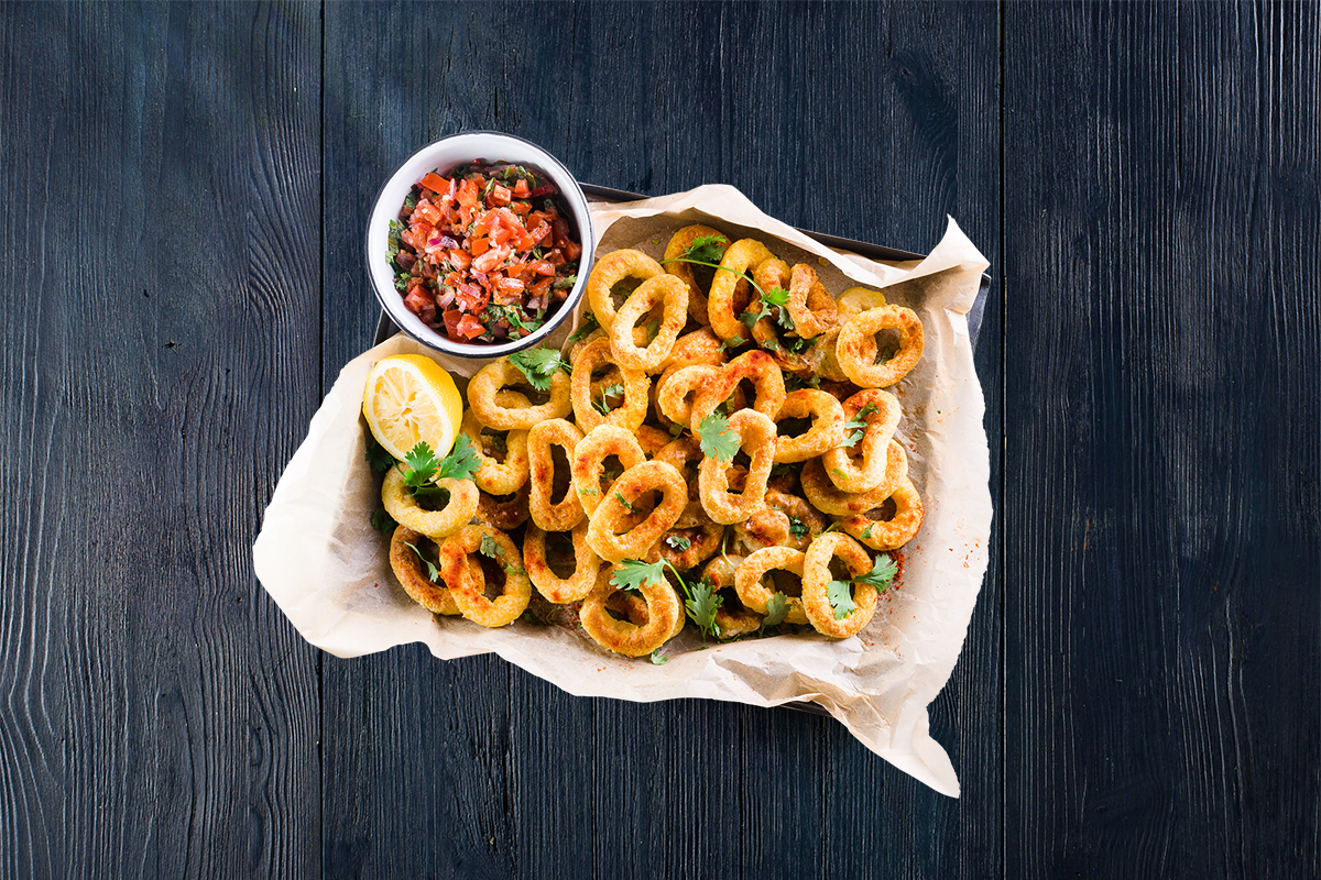 Rezept: Panierte Calamares mit Tomatensalsa 