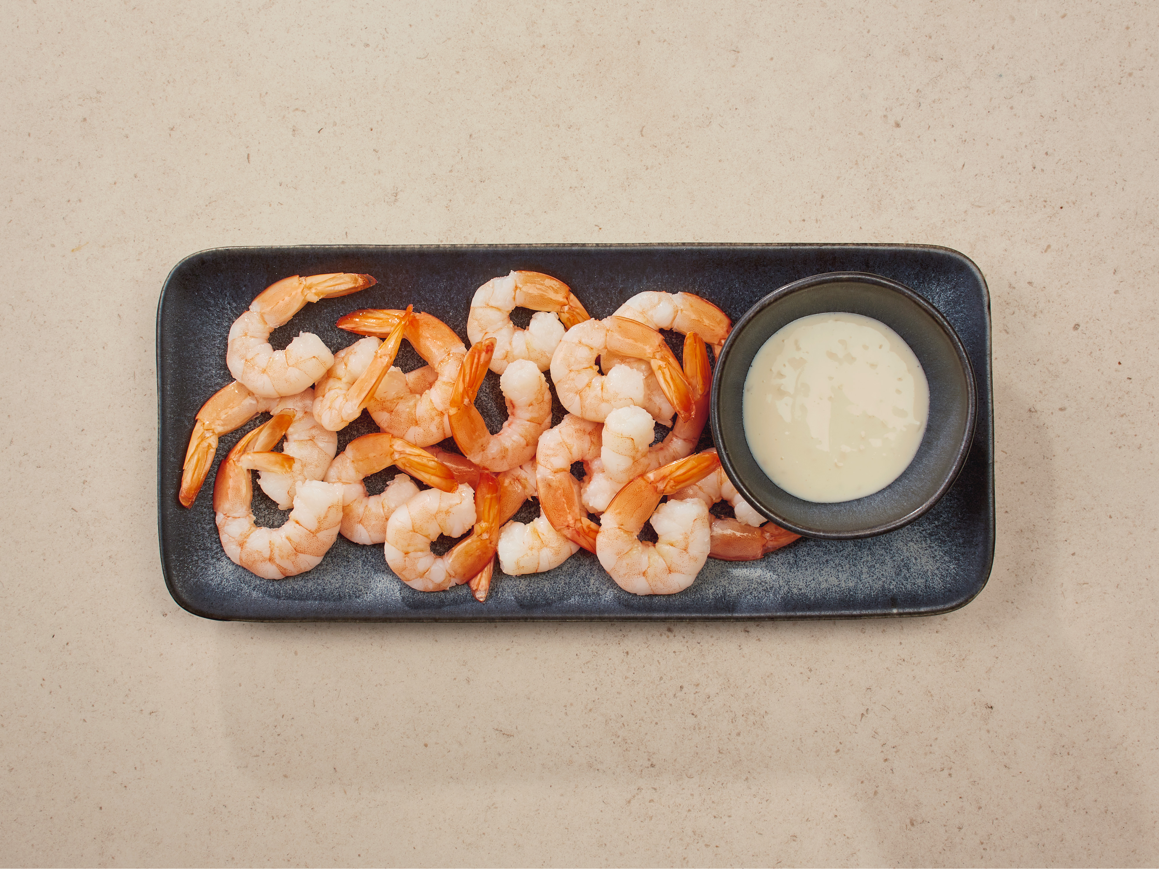 Crevetten mit Aioli-Dip