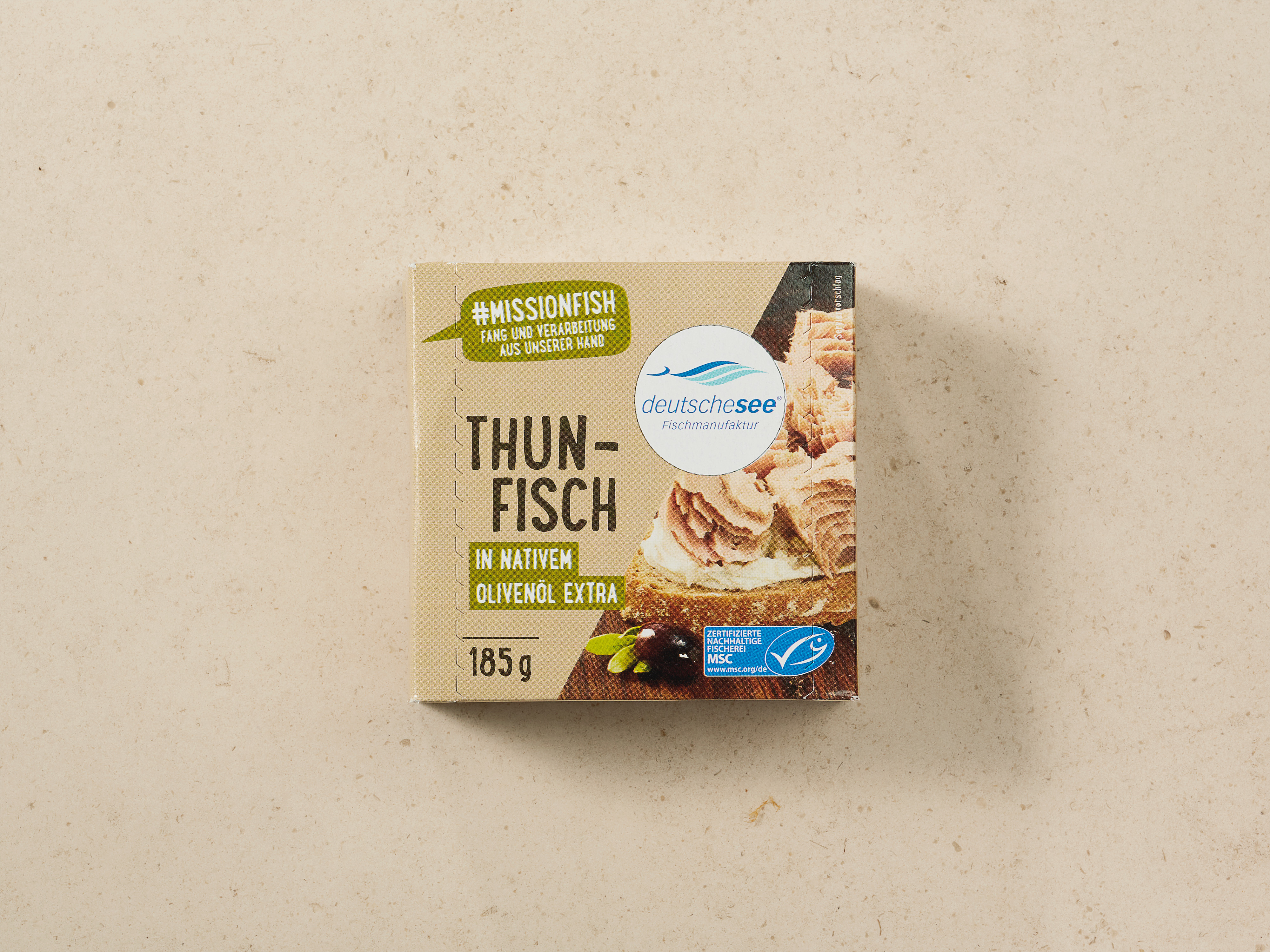 Deutsche See »Thunfisch in Nativem Olivenöl Extra« · 185g