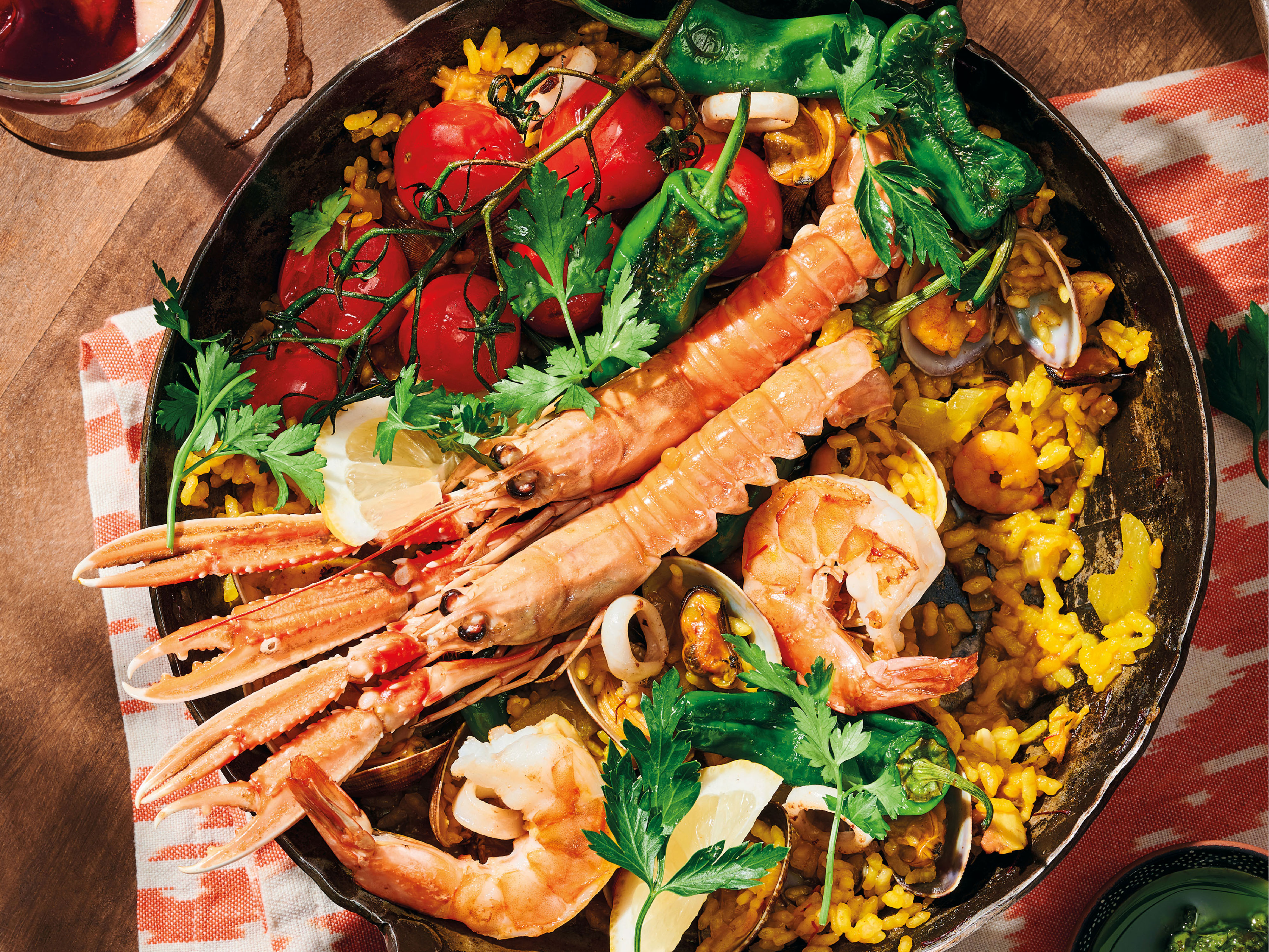 Paella mit Kaisergranat