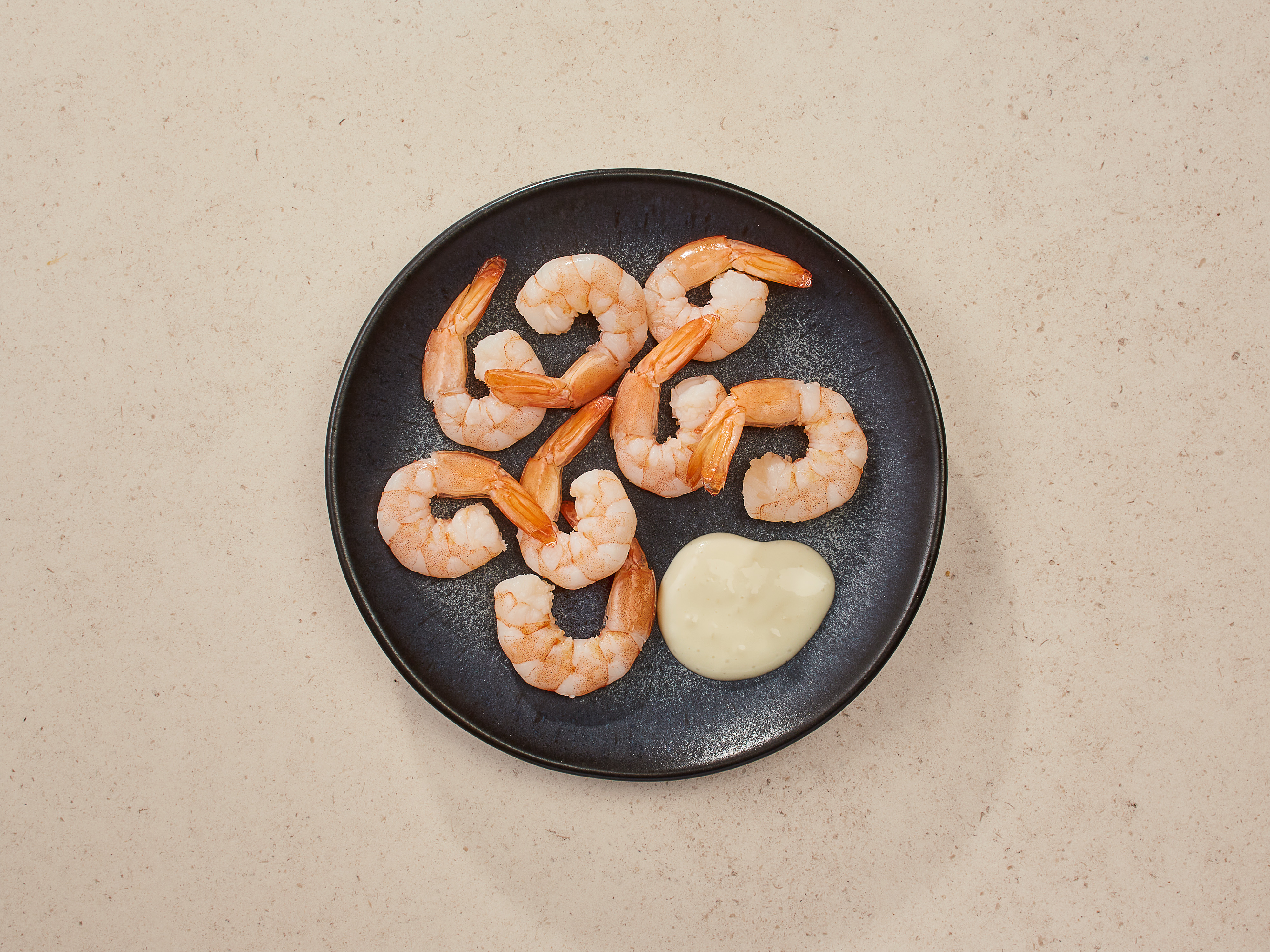Tapas »Party Shrimps mit Aioli-Dip«