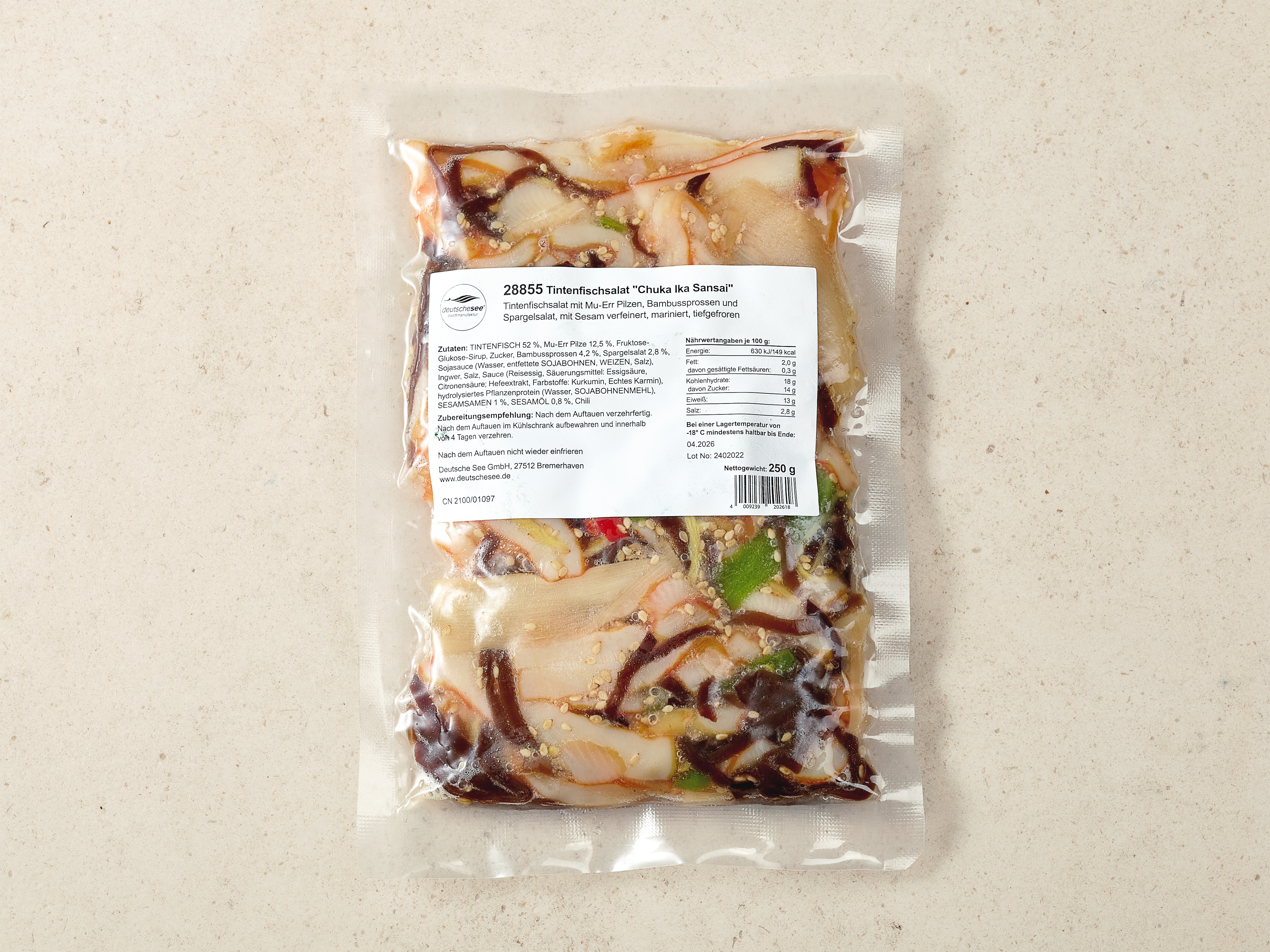 Tintenfischsalat »Chuka Ika Sansai« · TK