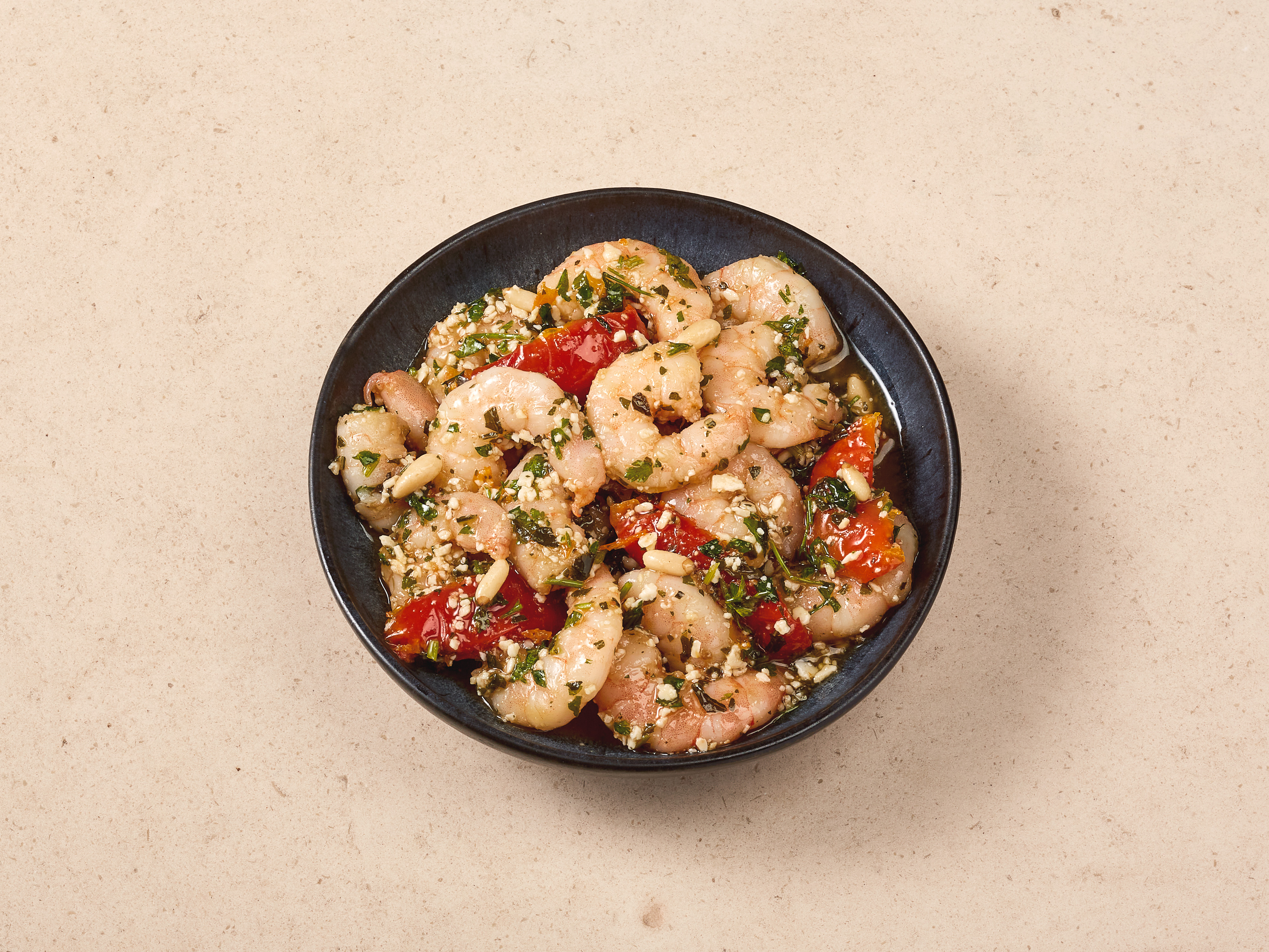 Garnelensalat »Pesto Genovese«