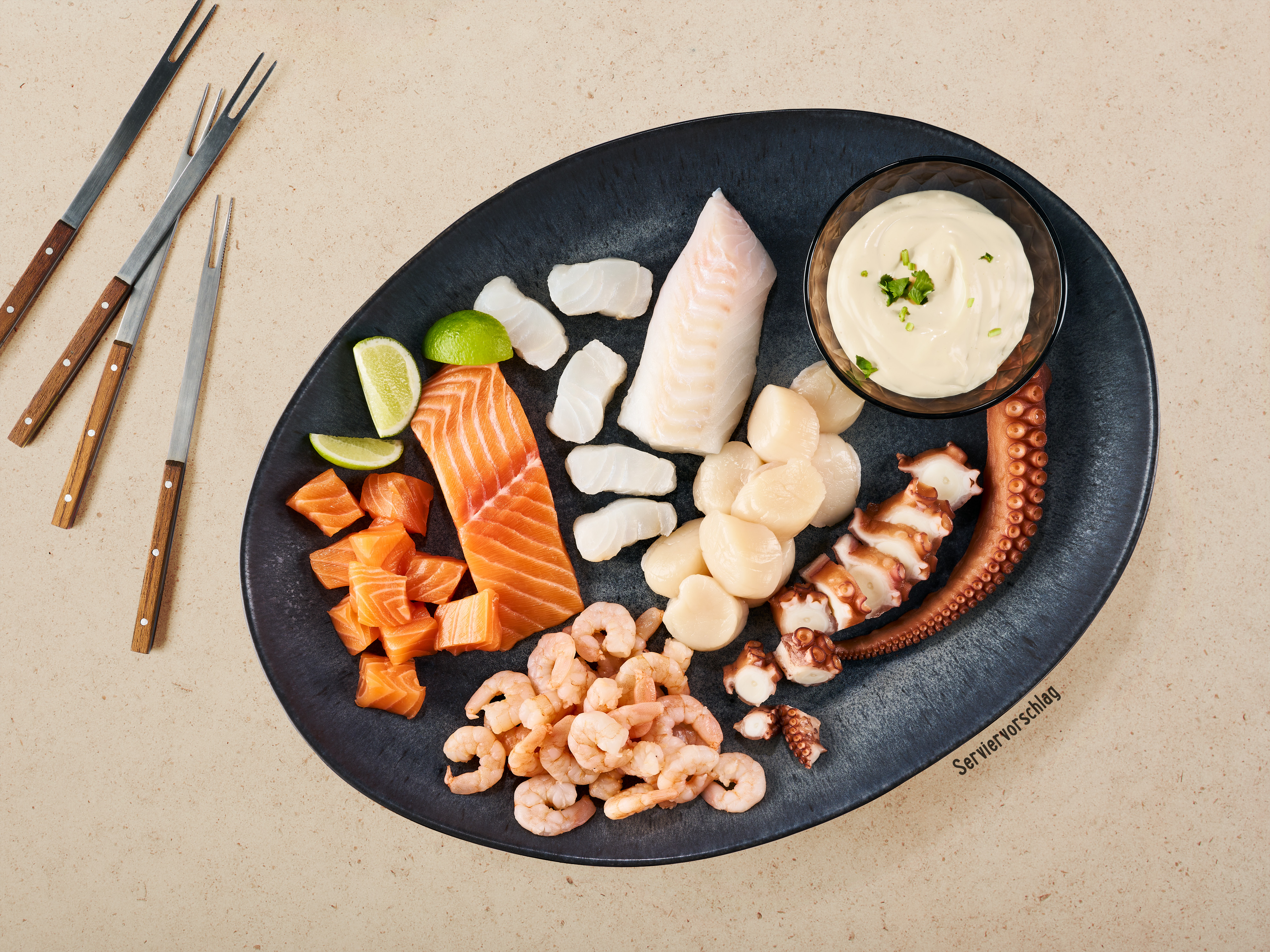 Seafood-Mix »Raclette und Fondue«