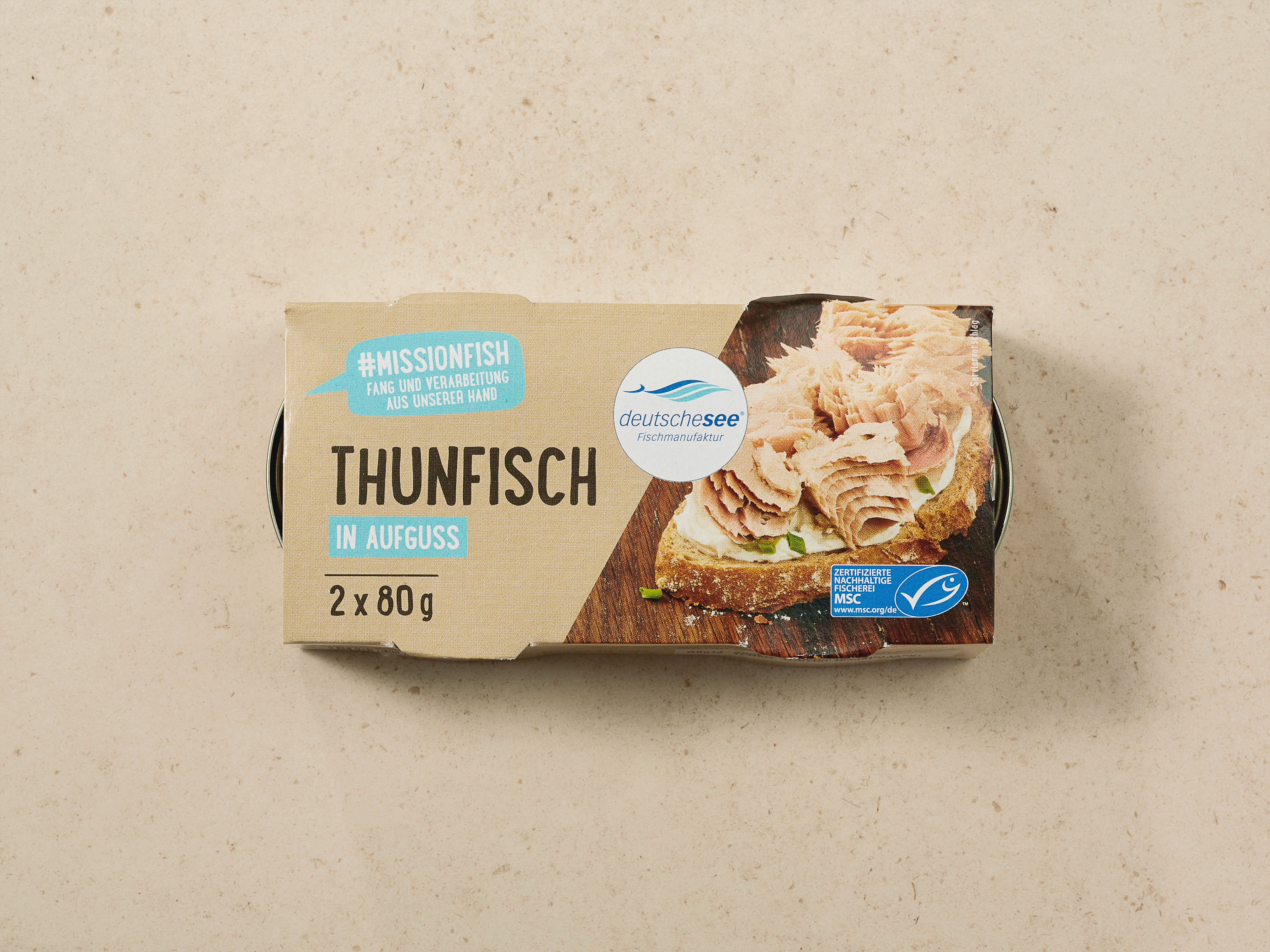 Deutsche See »Thunfisch in Aufguss« · 2x 80g