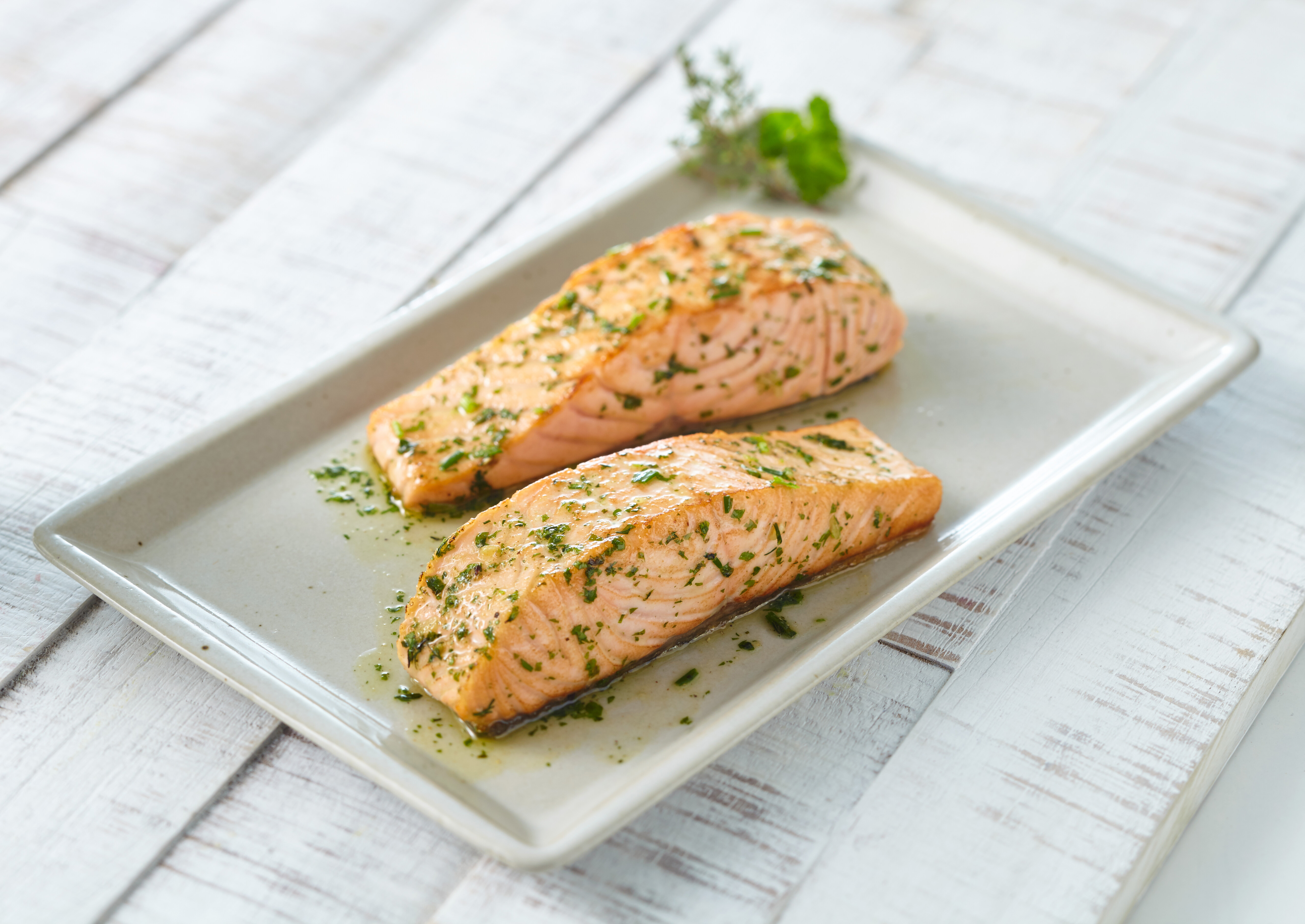 Lachsfilet "Kräuter-Knoblauch"