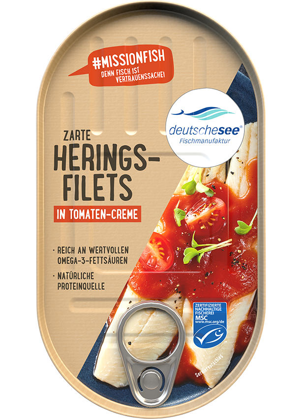 Heringsfilet in Tomaten-Creme