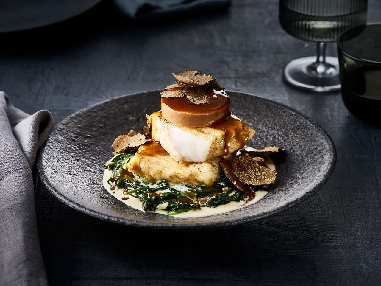 Steinbutt à la Rossini 