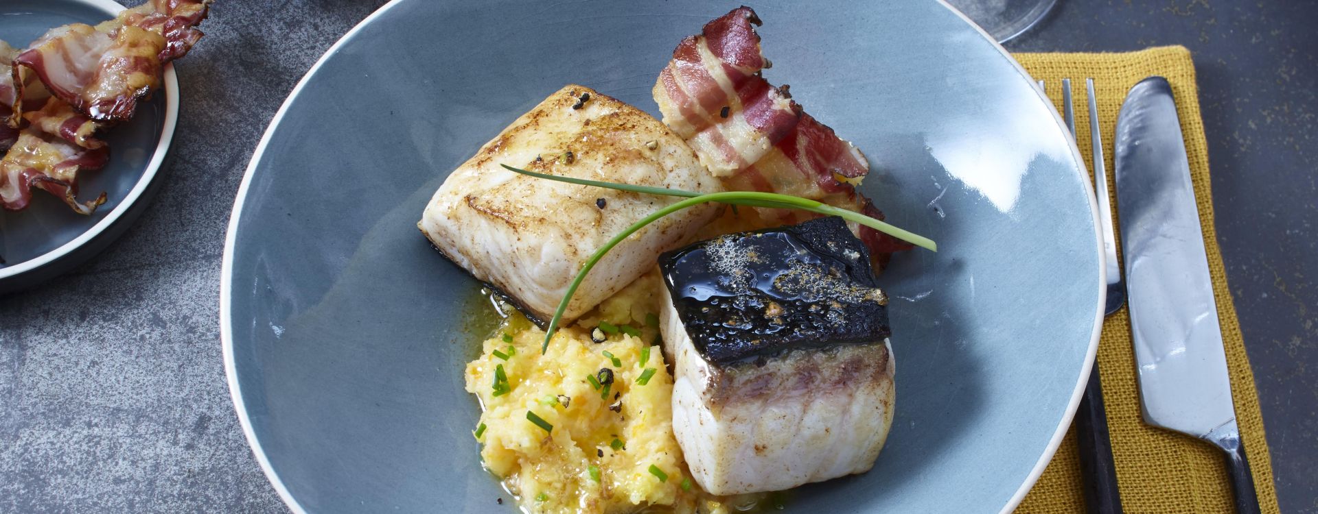 Stör mit Steckrübenpüree Stör mit Steckrübenpüree