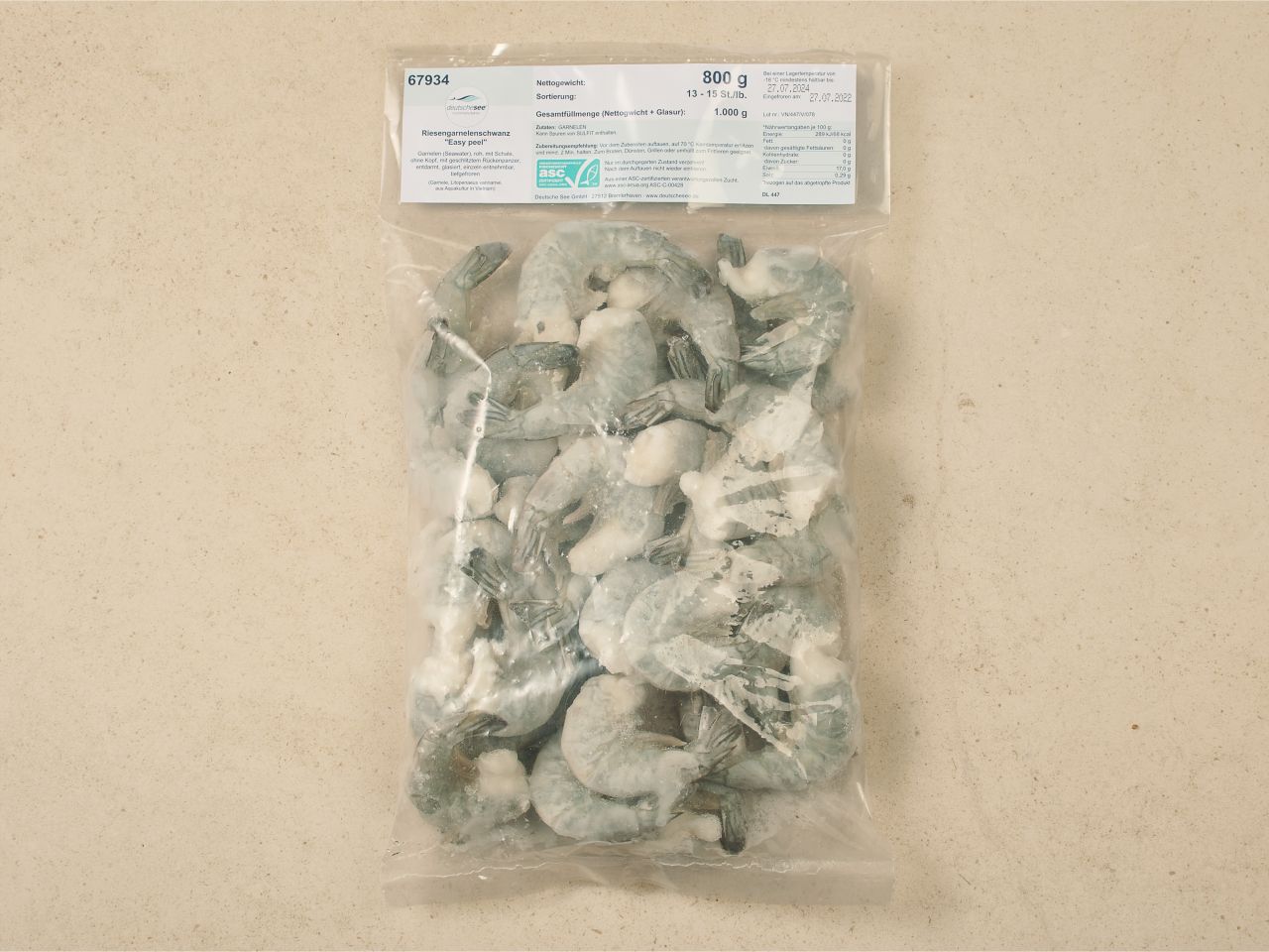Riesengarnelenschwänze · klein · easy peel