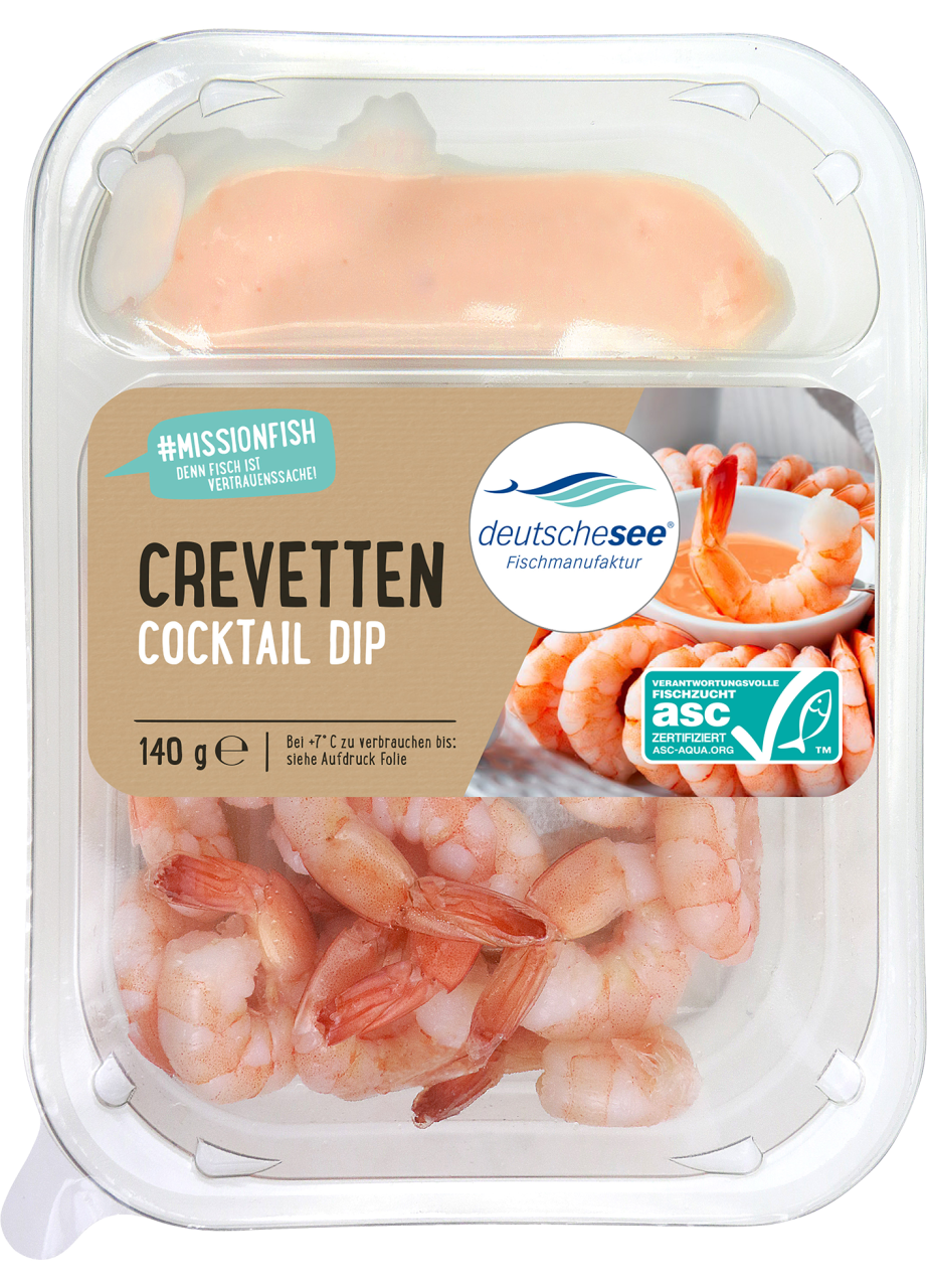 Crevetten mit Cocktail-Dip Crevetten mit Cocktail-Dip
