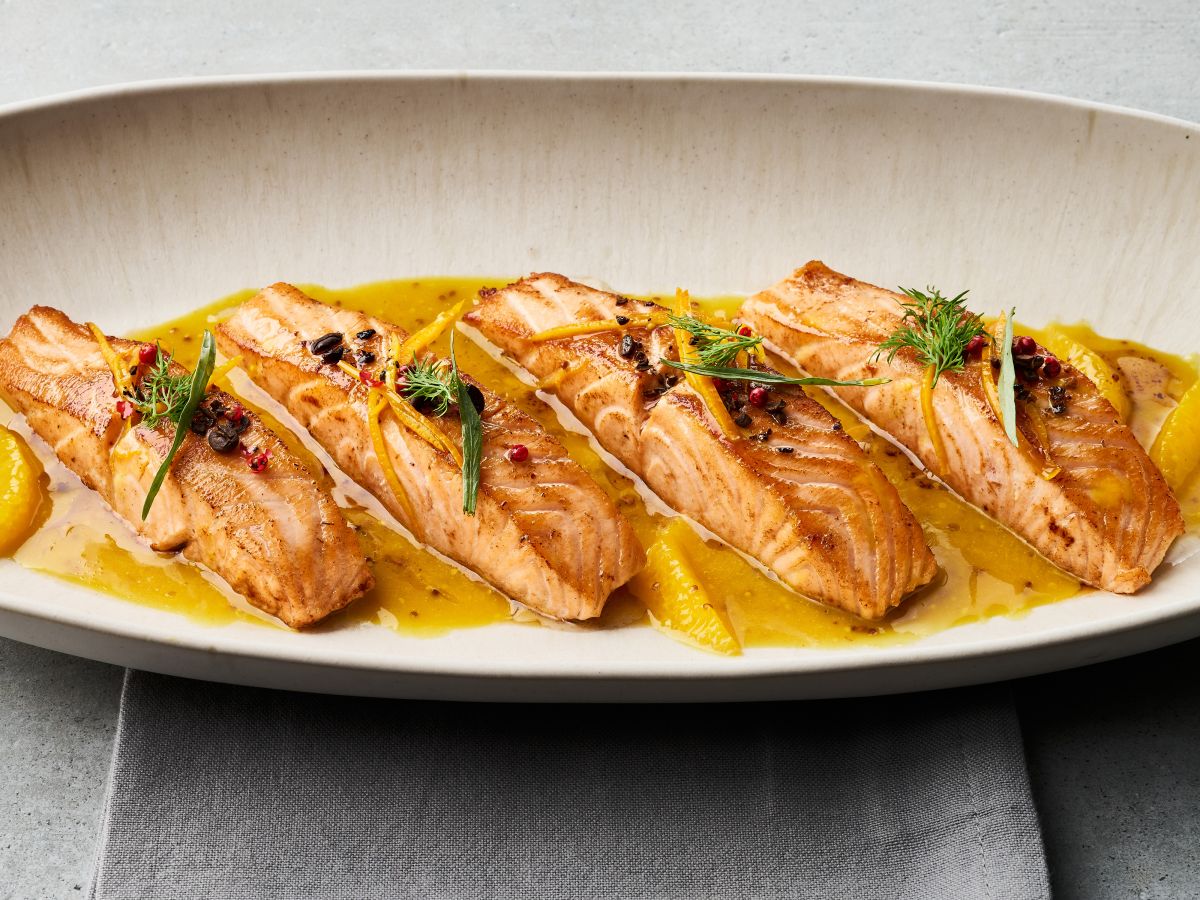 Menã¼ Mit Fisch Als Hauptgang