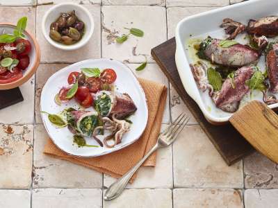 Gefüllte Calamaretti mit Spinat & Ricotta Gefüllte Calamaretti mit Spinat & Ricotta