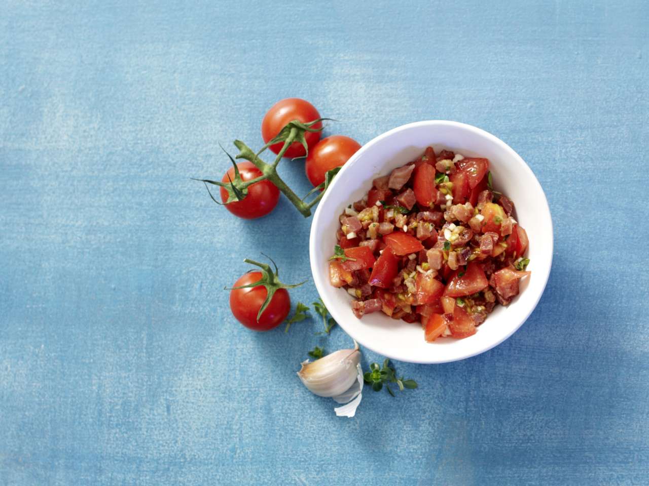Speck-Tomaten-Füllung
