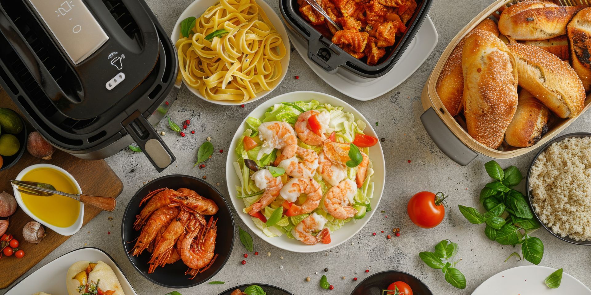 Seafood aus der Heißluftfritteuse