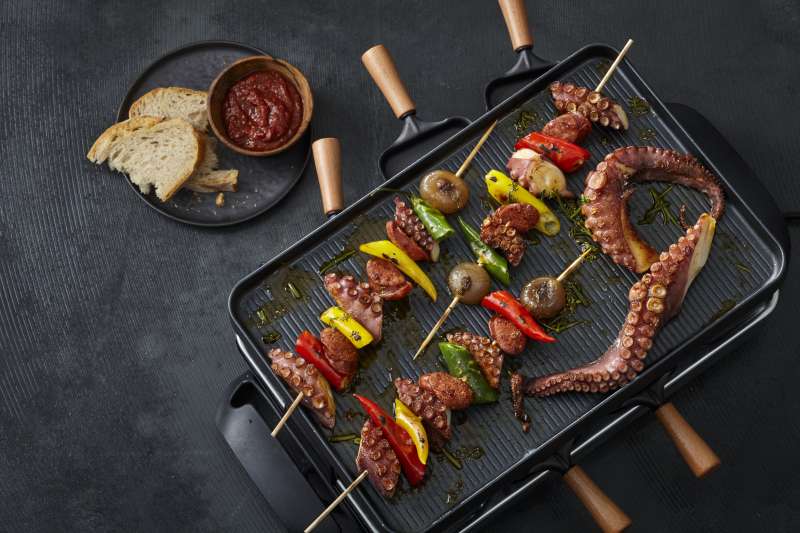 Pulpospieße vom Raclette