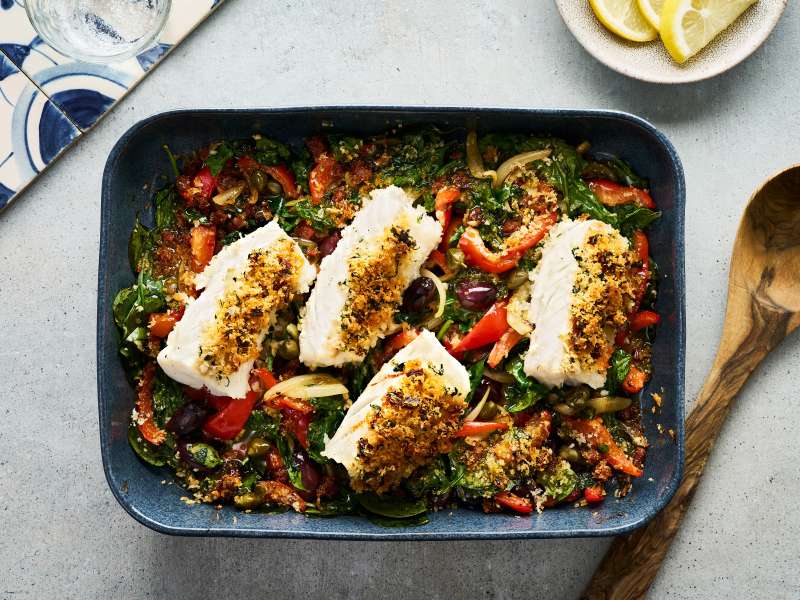 Kabeljau mit Chorizo-Knoblauch-Kruste 