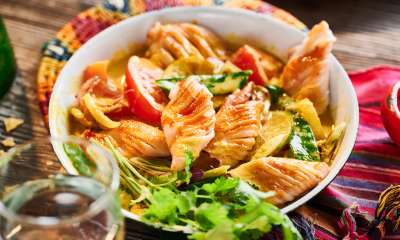 Calamaretti im gelben Curry