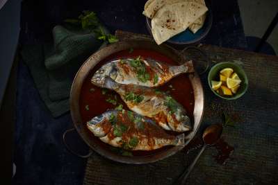 Dorade in Chraimeh-Sauce