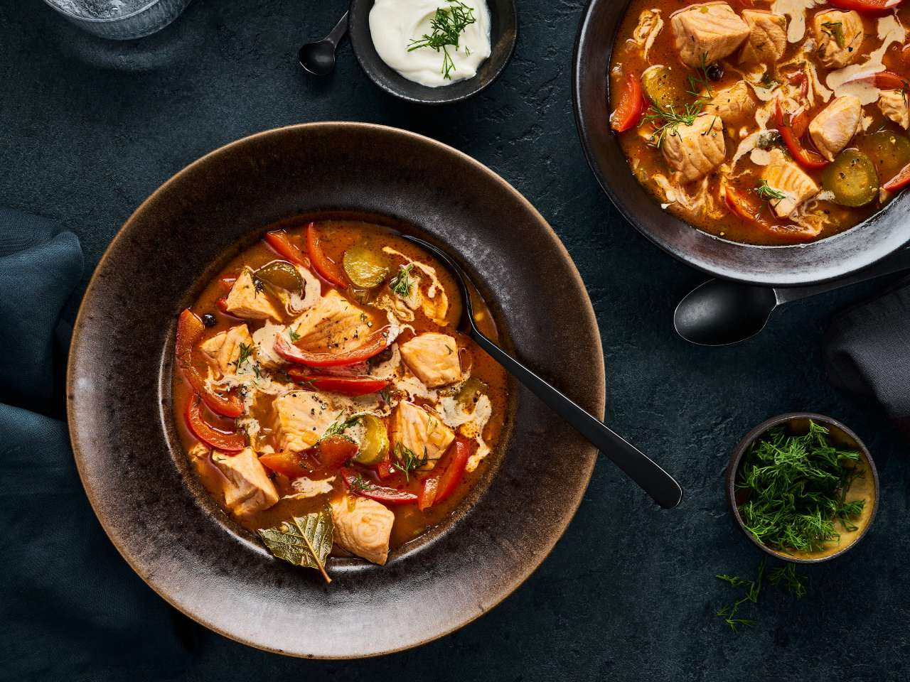 Cremige Lachssoljanka