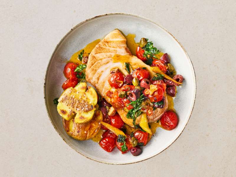 Thunfischsteak nach sizilianischer Art