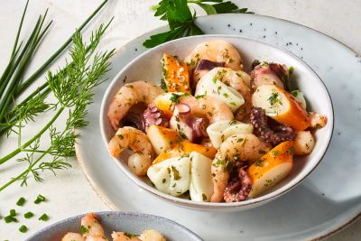 Feinkost mit Meeresfrüchten