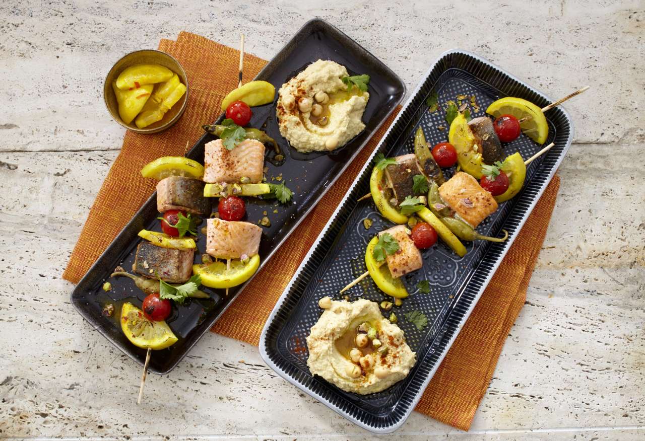 Rezept: Gegrillte Saiblingsspieße Rezept: Gegrillte Saiblingsspieße