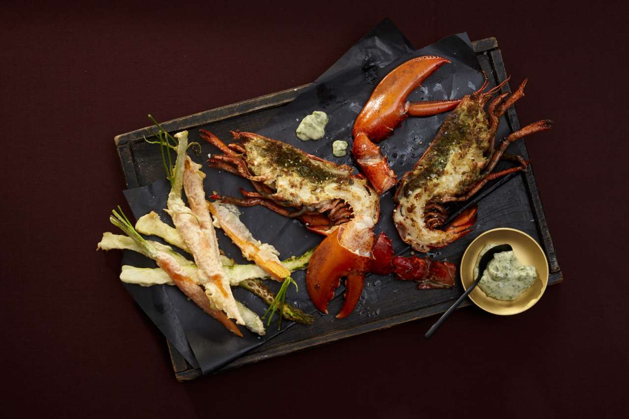 Rezept: Hummer mit Tempuragemüse