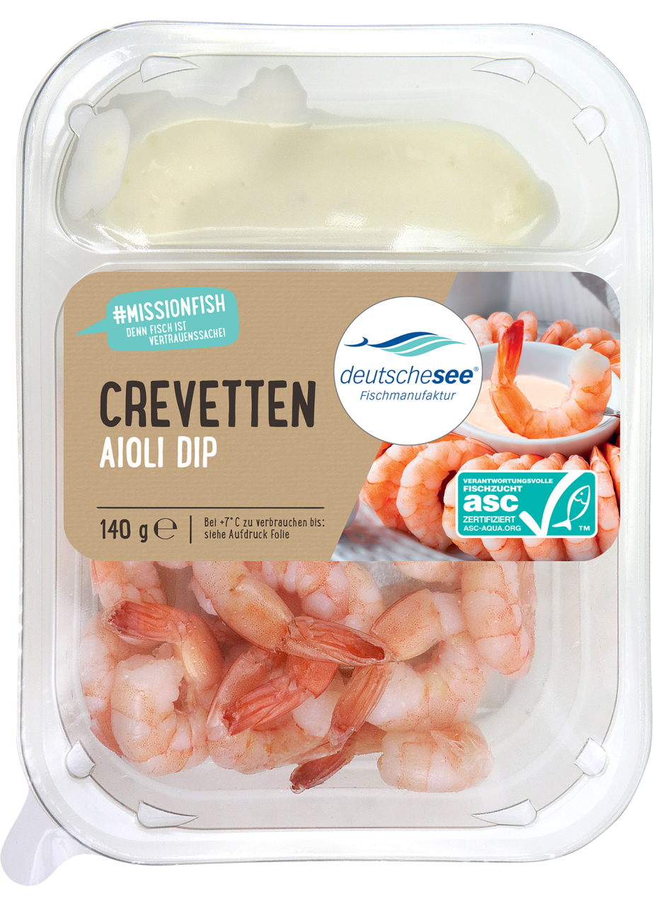 Crevetten mit Aioli-Dip