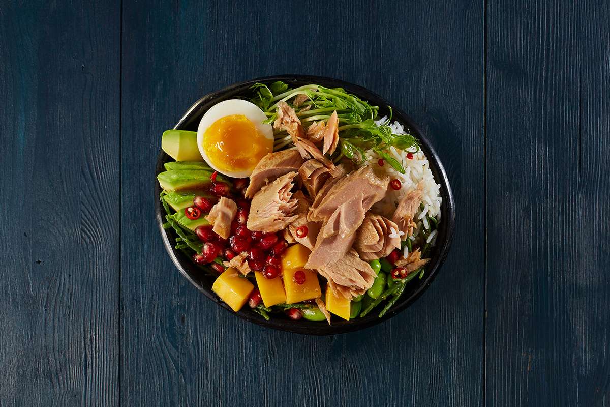 Sushi-Bowl mit Thunfisch Sushi-Bowl mit Thunfisch