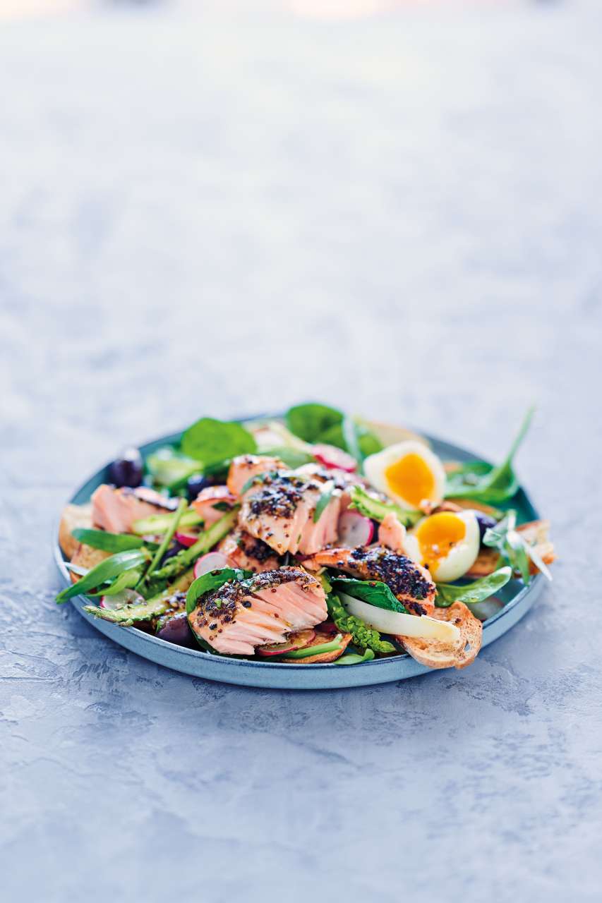 Rezept: Pulpo mit grünem Spargel und Reis