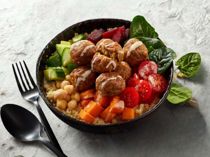Bunte Veggie Bowl                         