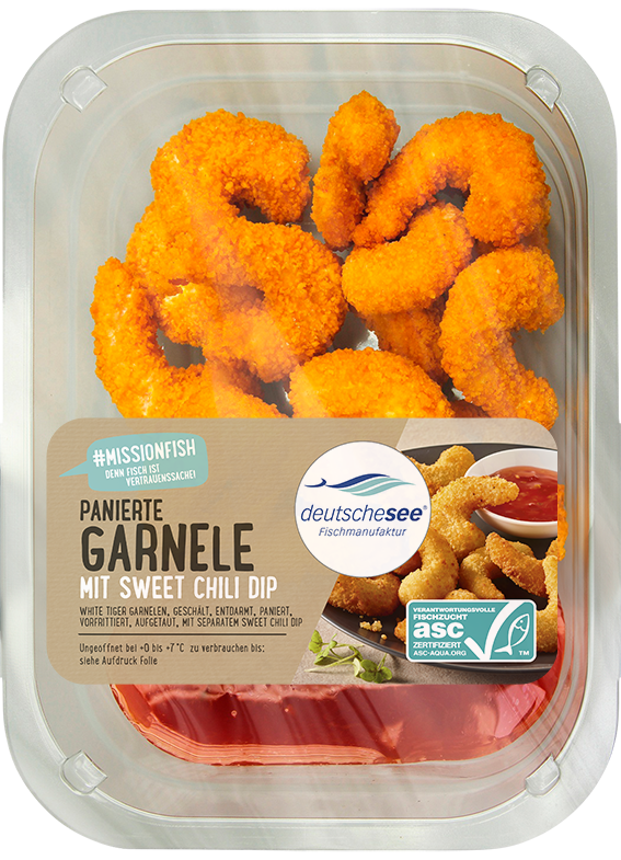 Knusprige panierte Garnelen mit Sweet Chili Dip - jetzt online kaufen! Knusprige panierte Garnelen mit Sweet Chili Dip - jetzt online kaufen!