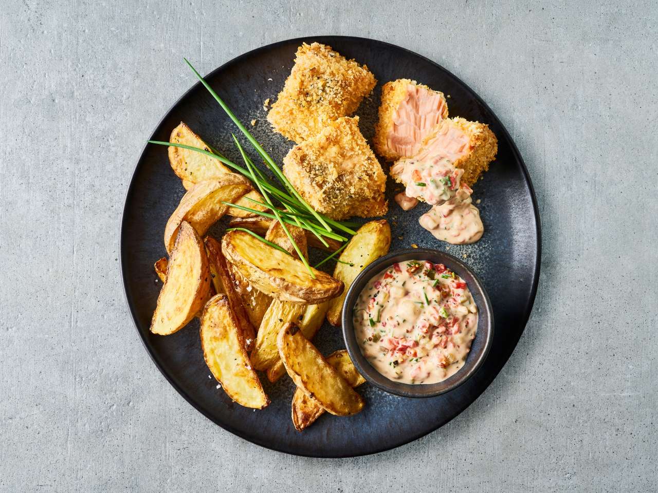 Fisch & Chips mit selbstgemachter Paprikaremoulade