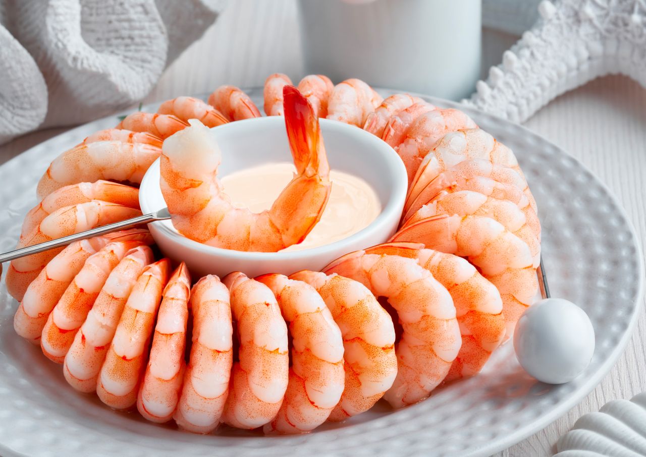 Crevetten mit Aioli-Dip Crevetten mit Aioli-Dip