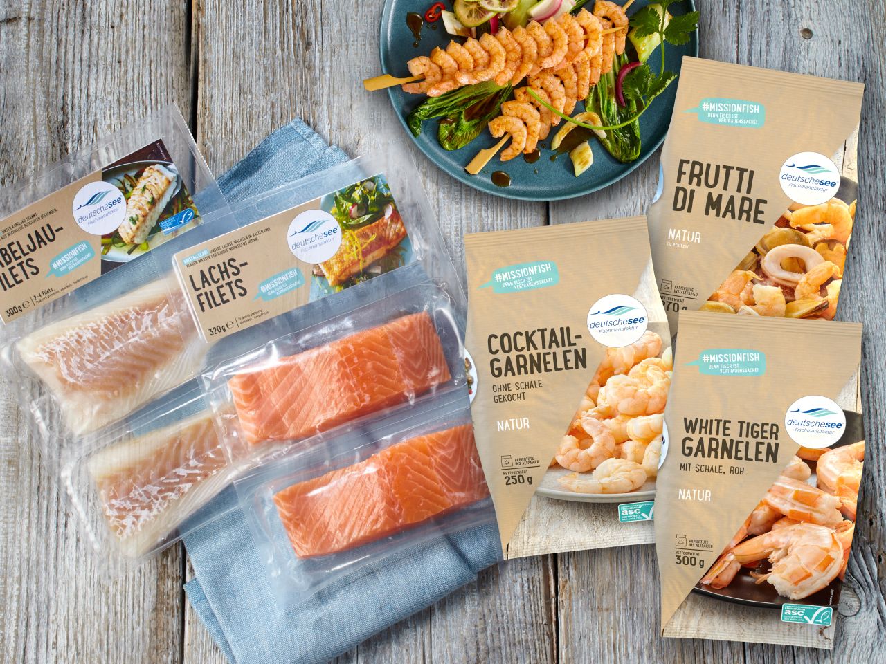 Tiefgekühlte Fisch & Meeresfrüchte