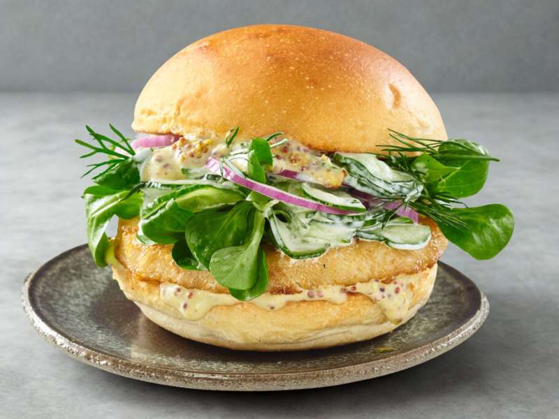 Nordischer Kabeljau-Burger 