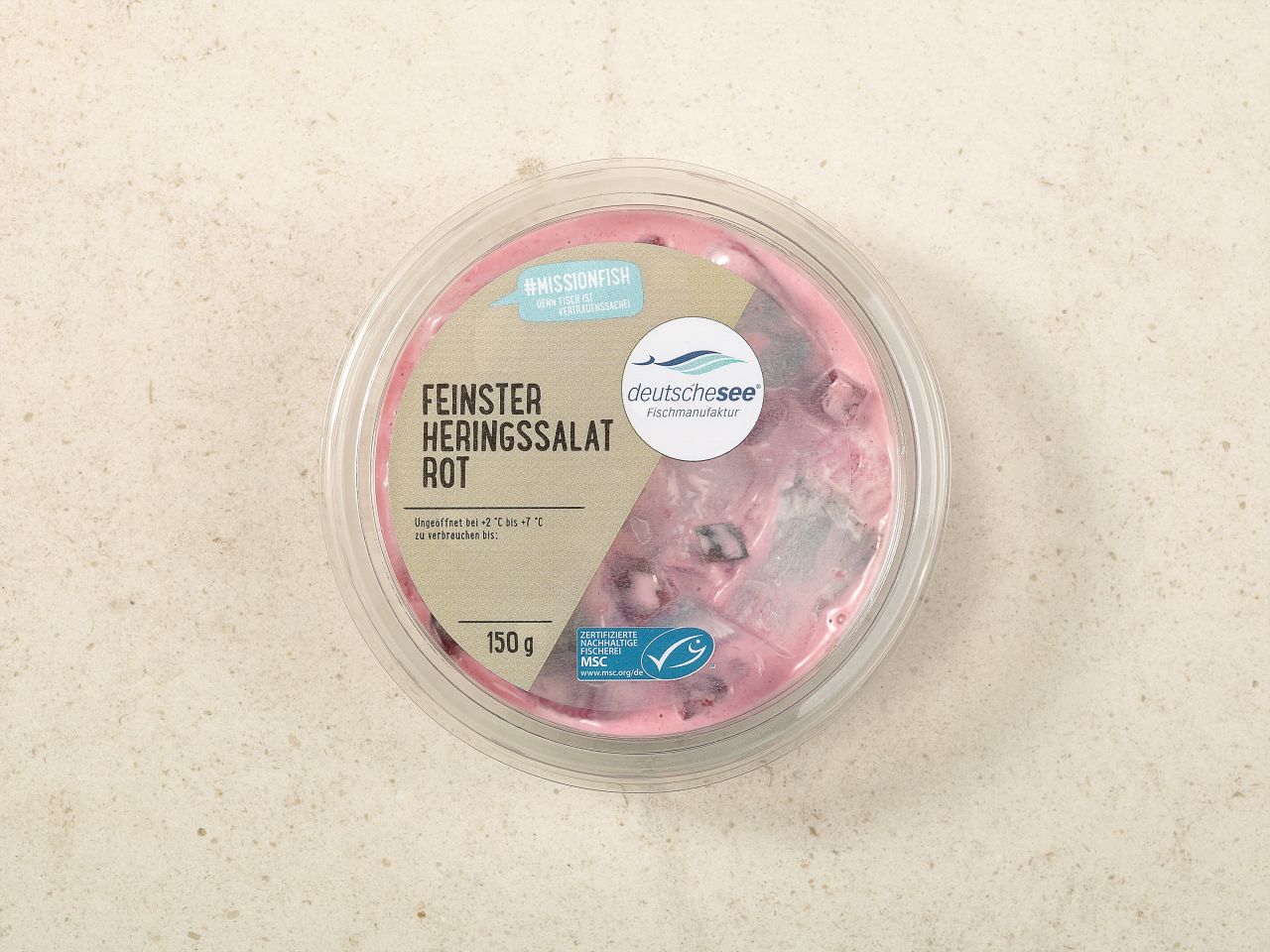 Feinster Heringssalat rot · 150g Feinster Heringssalat rot · 150g