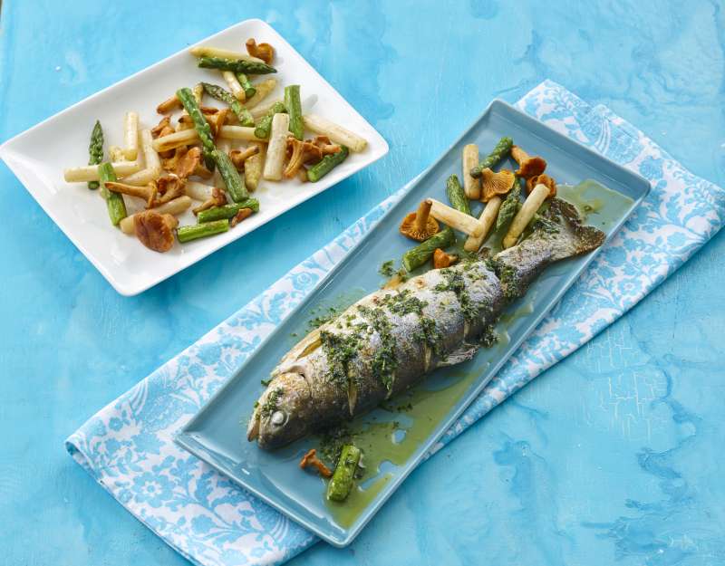 Ganzer Saibling aus dem Ofen Ganzer Saibling aus dem Ofen