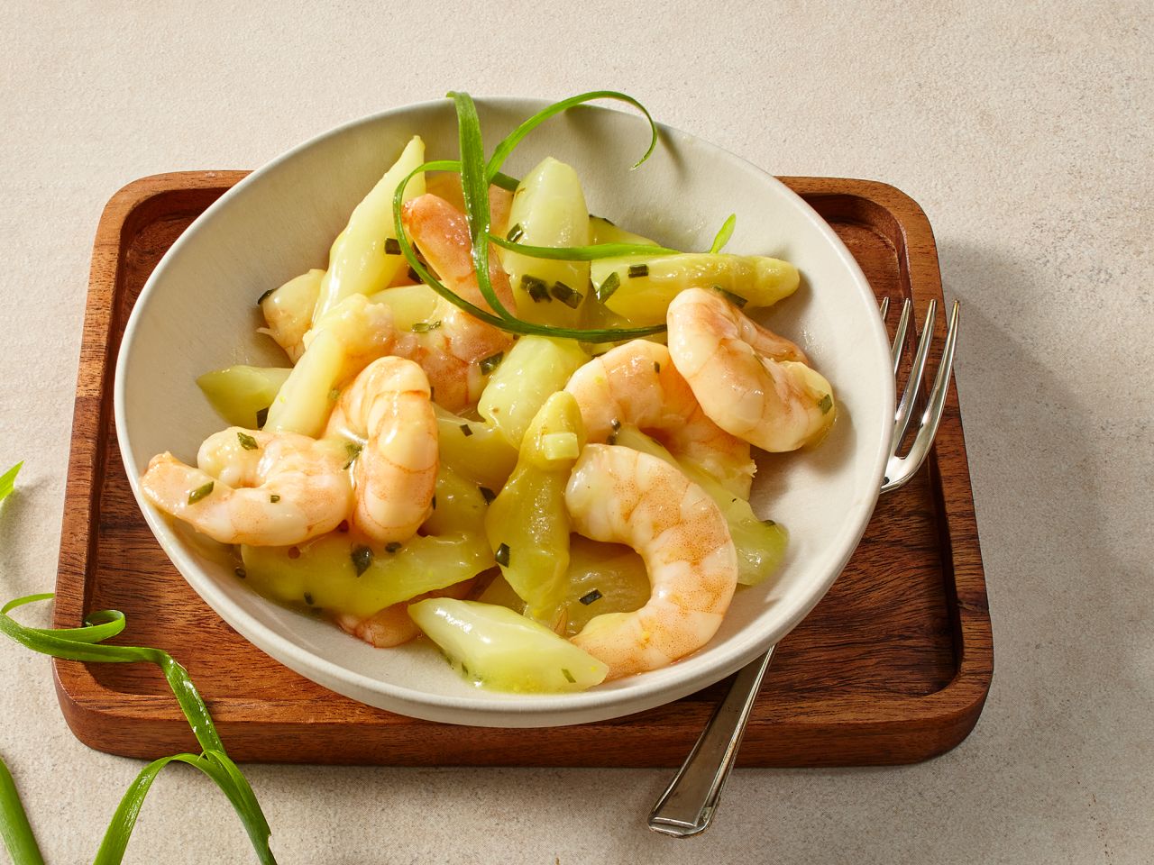 Spargel-Garnelen-Salat mit Zitronenmarinade · 400g