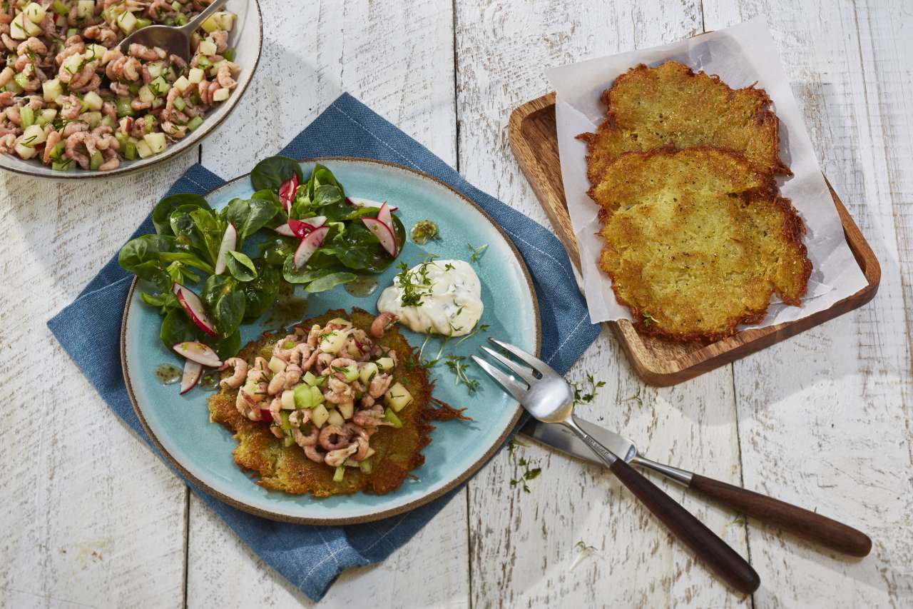 Rezept: Nordseekrabbentürmchen Rezept: Nordseekrabbentürmchen