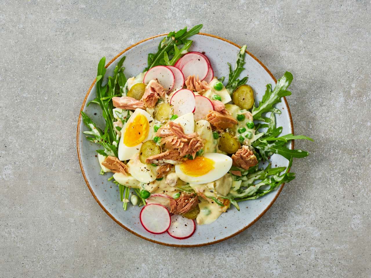 Eiersalat mit Thunfisch Eiersalat mit Thunfisch