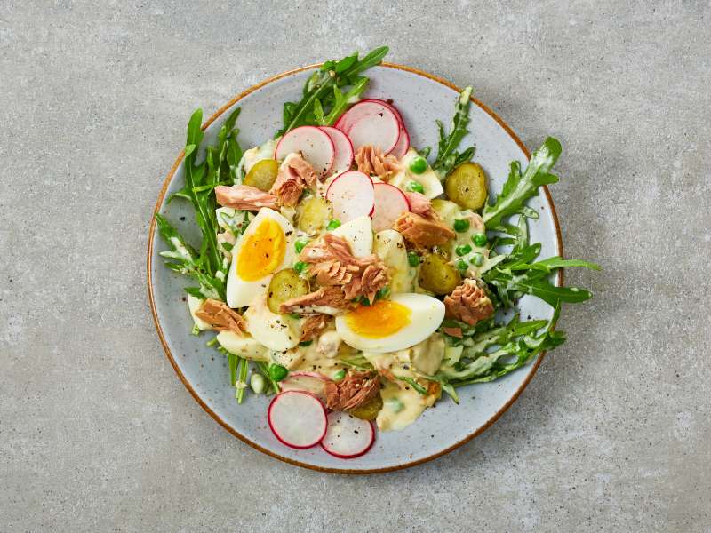Rezept: Eiersalat mit Thunfisch