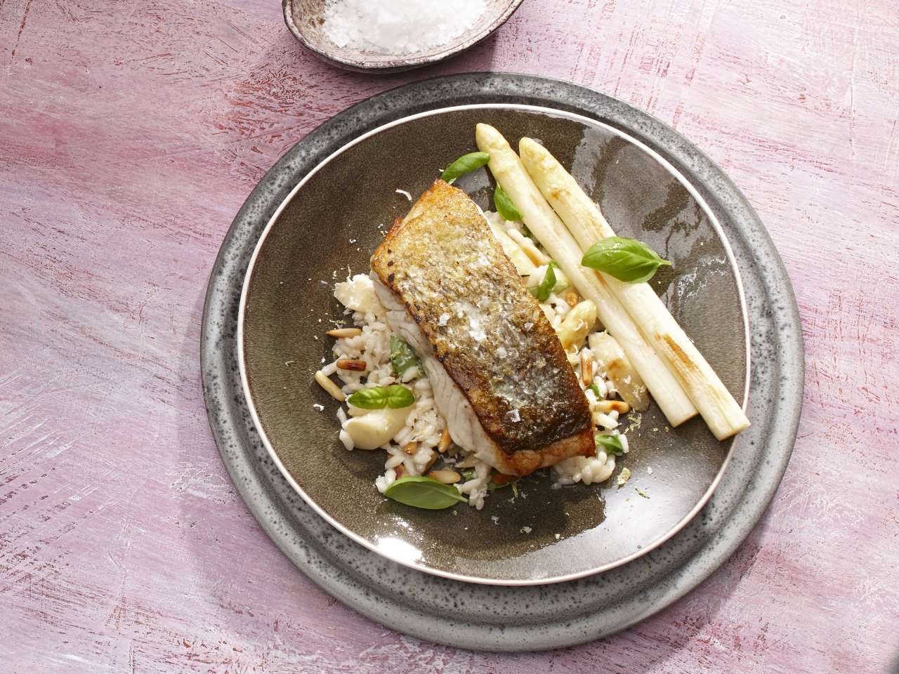 Rezept: Kabeljau mit Spargelrisotto
