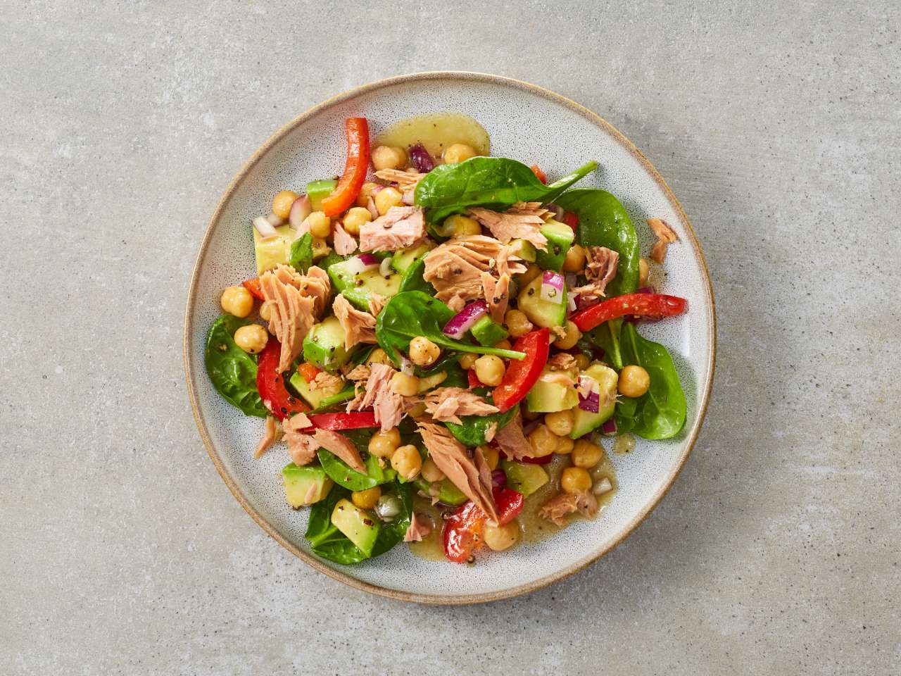 Kichererbsensalat mit Thunfisch