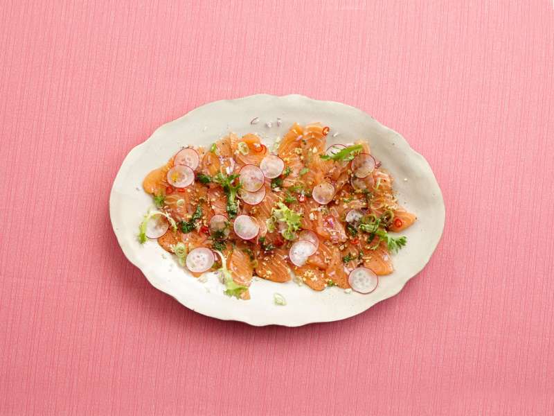 Asiatisches Lachs-Carpaccio