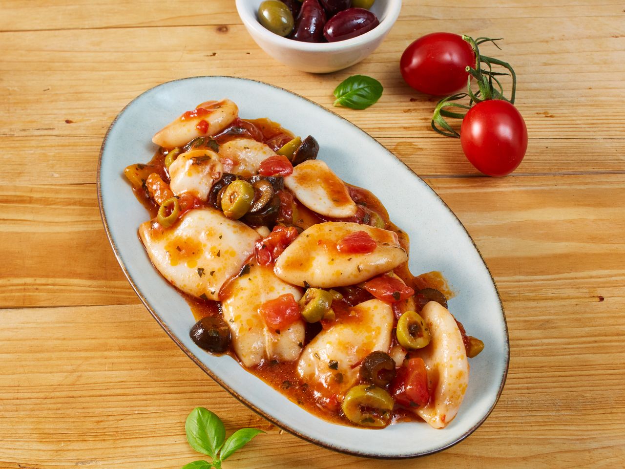 Calamaretti in Tomatensauce